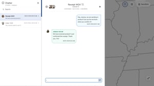 Chatter - Instant messaging capabilities within the logistics software