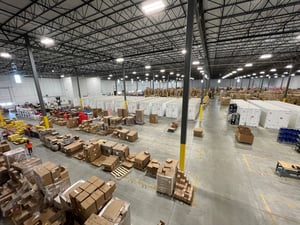 warehouse interior showing bulk storage