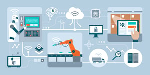 Automation in Logistics Illustration - Smart Warehousing