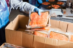 Fish Being Packed for Sipping in Cold Storage - Smart Warehousing