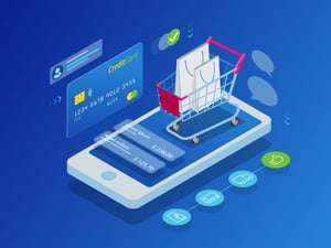 Illustration of e-Commerce Fulfillment - Smart Warehousing